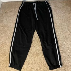 Black and White Sweatpants - Large